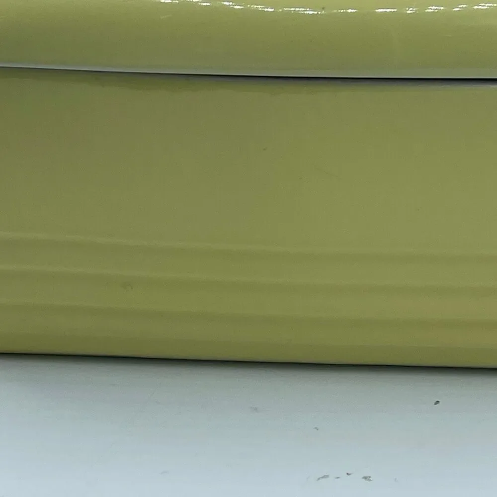 Vintage Hall Art Deco for Westinghouse yellow lidded refrigerator dish.